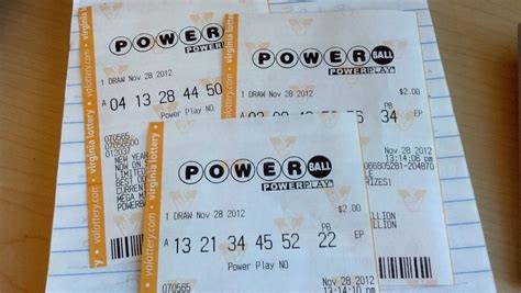 example of a powerball ticket.